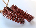 Red Brown Round Greek Leather Cord 1.5mm, 16 feet