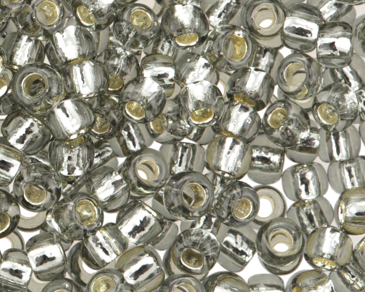 TOHO Black Diamond (with Silver Lining) Round 8/0 Seed Bead