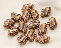 Green Girl Bronze Tiny Bunny Charm 15x10mm
