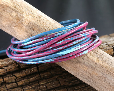 Aurora Blend Round Leather Cord 2mm