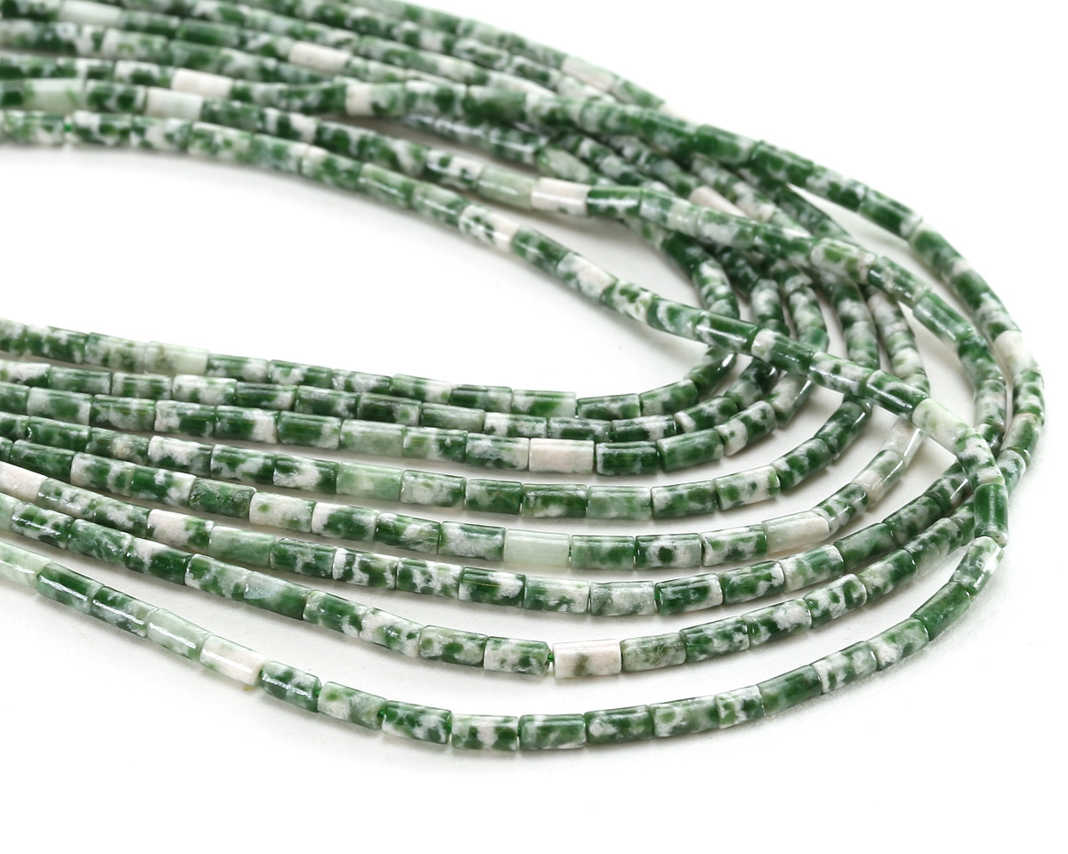 Tree Agate Tube 4x2mm