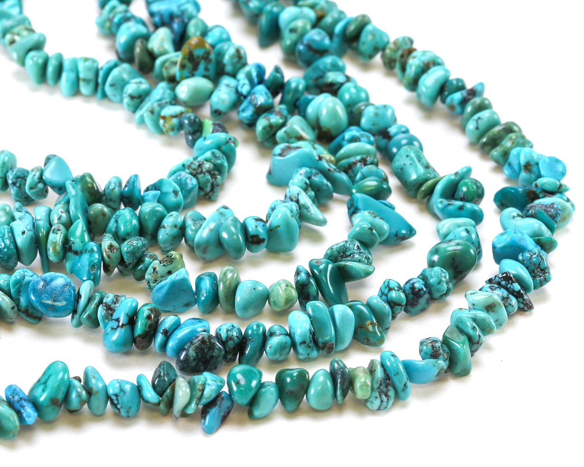 Hubei Turquoise (A) Chips 2-4x4-10mm