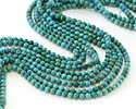Green Blue Hubei Turquoise (A - more blue) Round 3mm