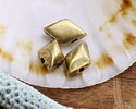 Cymbal Lagada Antique Brass (plated) GemDuo Bead Substitute 8x5mm