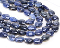 Dumortierite Microfaceted Puff Pear 13x16mm