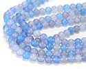 Aqua Blue Multi Agate Round 8mm