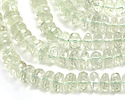 Prasiolite Faceted Rondelle 8-9mm