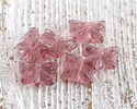 Czech Glass Amethyst Butterfly 15x12mm