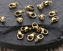 Waterproof 18K Gold PVD Plated Stainless Steel Lobster Clasp 9x6mm