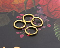 Waterproof 18K Gold PVD Plated Stainless Steel Jump Ring 8mm, 18 gauge