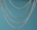 Antique Silver (plated) Tiny Double Rollo Chain, 5' Package