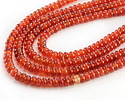 Carnelian Rondelle 8mm