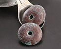 Mykonos Metalized Ceramic Copper Patina Donut 27mm