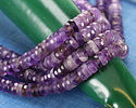 Amethyst Microfaceted Heishi 2x6mm
