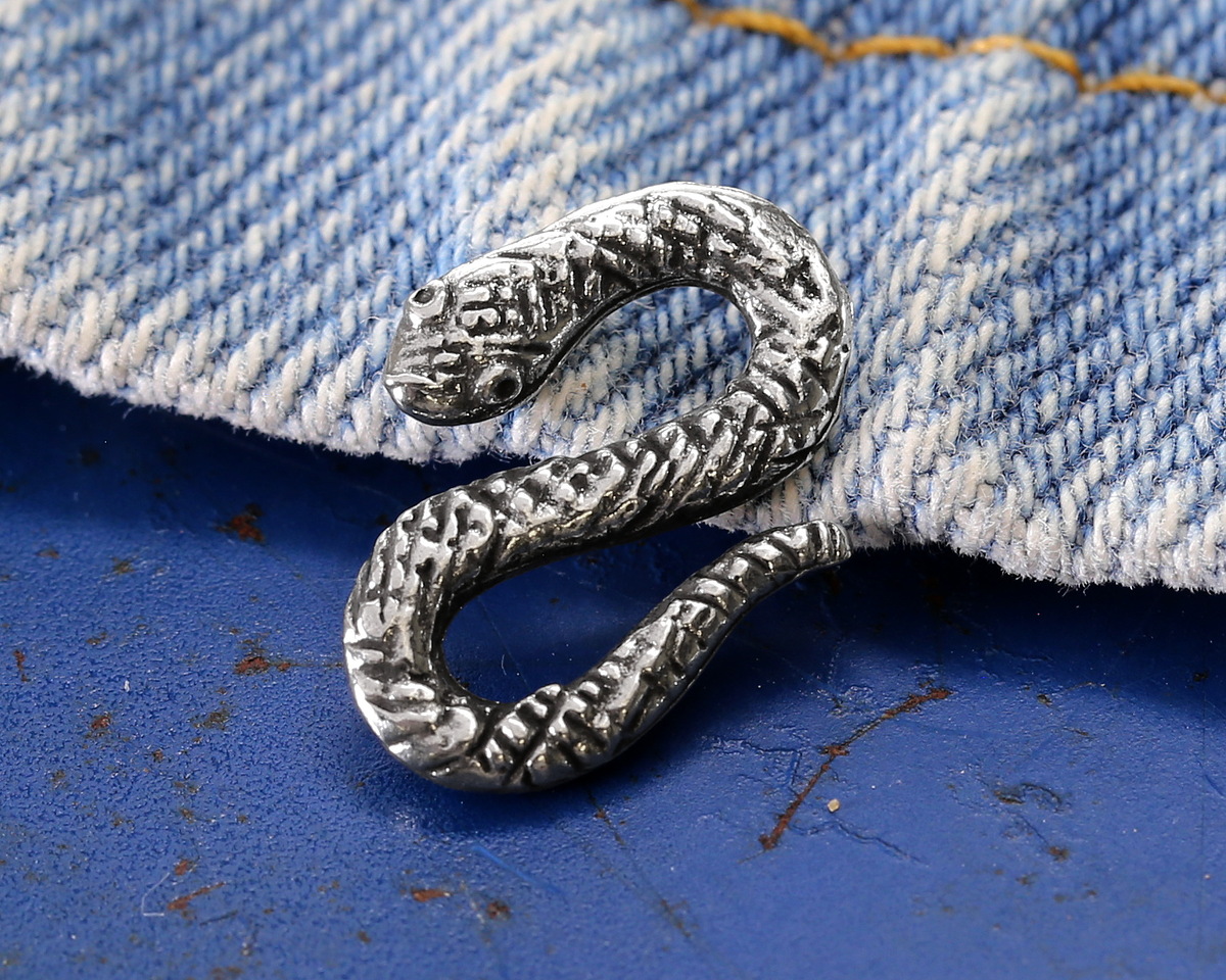 Green Girl Pewter Snake S-Hook 18x13mm