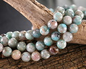 Amazonite w/ Quartz Round 8mm