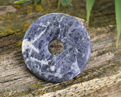 Brazil Sodalite (Matte) Donut 40mm