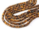 Tiger Eye Faceted Spacer Rondelle 2x5mm