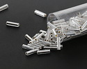 Miyuki Silver Lined Crystal Bugle Bead 6mm