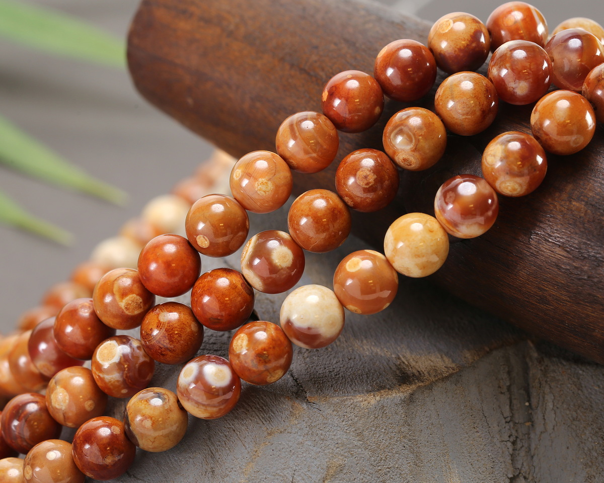 Molten Fire Agate Round 8mm