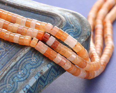 Red Aventurine Heishi 2x4mm