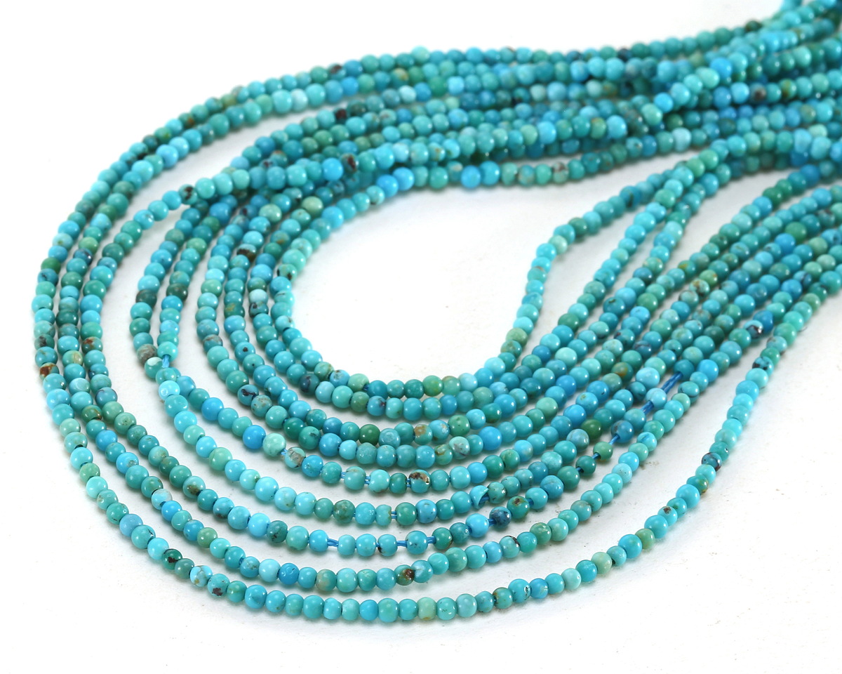 Hubei Turquoise (AA, Sky Blue) Round 2mm
