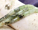 Prehnite (w/ Rutile) Microfaceted Tube 7x10mm