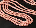 Java Glass Shell Pink Graduated Gooseberry Beads 3-6x4-6mm