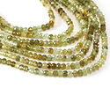 Green Garnet Microfaceted Rondelle 3x4mm