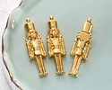 24K Gold (plated) Nutcracker Pendant 11x45mm