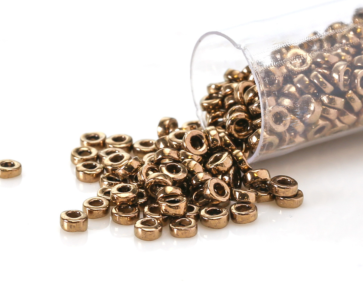 Miyuki Metallic Dark Bronze Spacer Bead 3mm