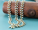 Zola Elements Robin's Egg Blue Chevron Brass Chain