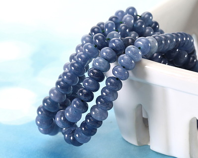 Denim Agate Rondelle 5x8mm