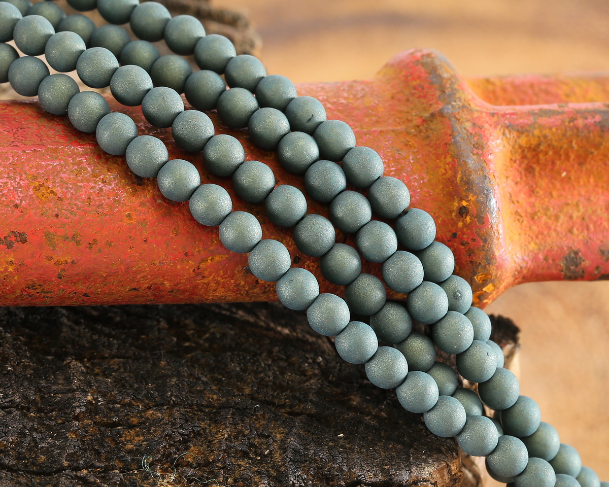 Czech Glass ColorTrends: Forest Shade Round 4mm