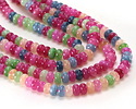 Wildflower Mix Agate Rondelle 5x8mm