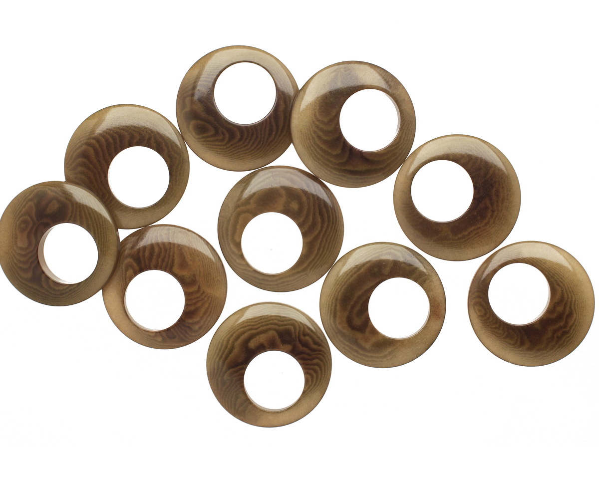 Tagua Nut Olive Gypsy Hoop 25mm