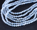 Aqua Agate Faceted Round 4mm