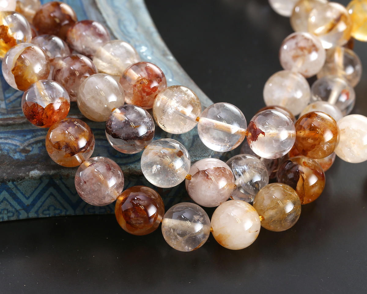 Gold Hematoid Quartz (A) Round 10mm