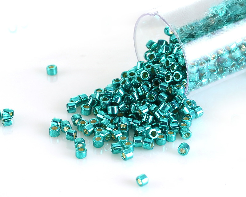 Miyuki Delica Duracoat Galvanized Dark Aqua Green (DB2506) 11/0 Seed Bead