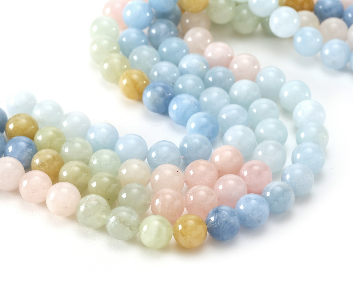 Multi Beryl Ombré Round 10mm