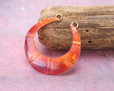 Patricia Healey Copper Crescent Focal Link 42x44mm