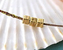 TierraCast Antique Brass (plated) Cube Spacer 4mm