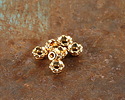 TierraCast 24K Gold (plated) Scalloped Bead Cap 4mm