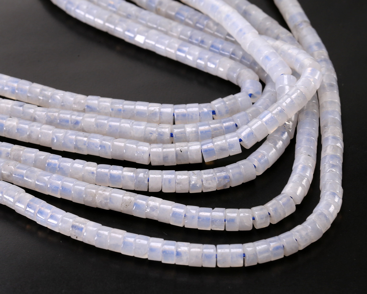 Blue Rose Quartz Heishi 2x4mm