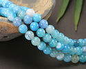 Sea Blues Agate Round 8mm