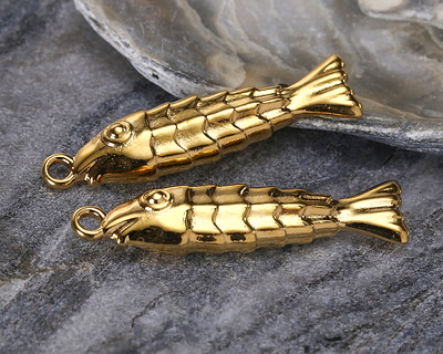 24K Gold (plated) Fish Focal 8x32mm