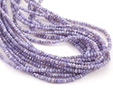 Purple Moonstone Graduated Faceted Rondelle 3mm-4mm