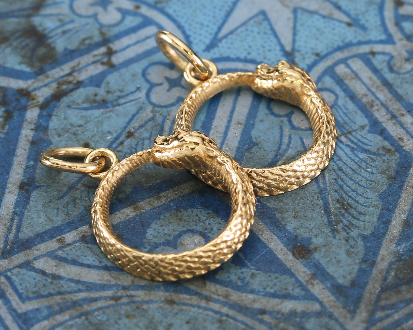 Nina Designs Bronze Ouroboros Charm 18x12mm