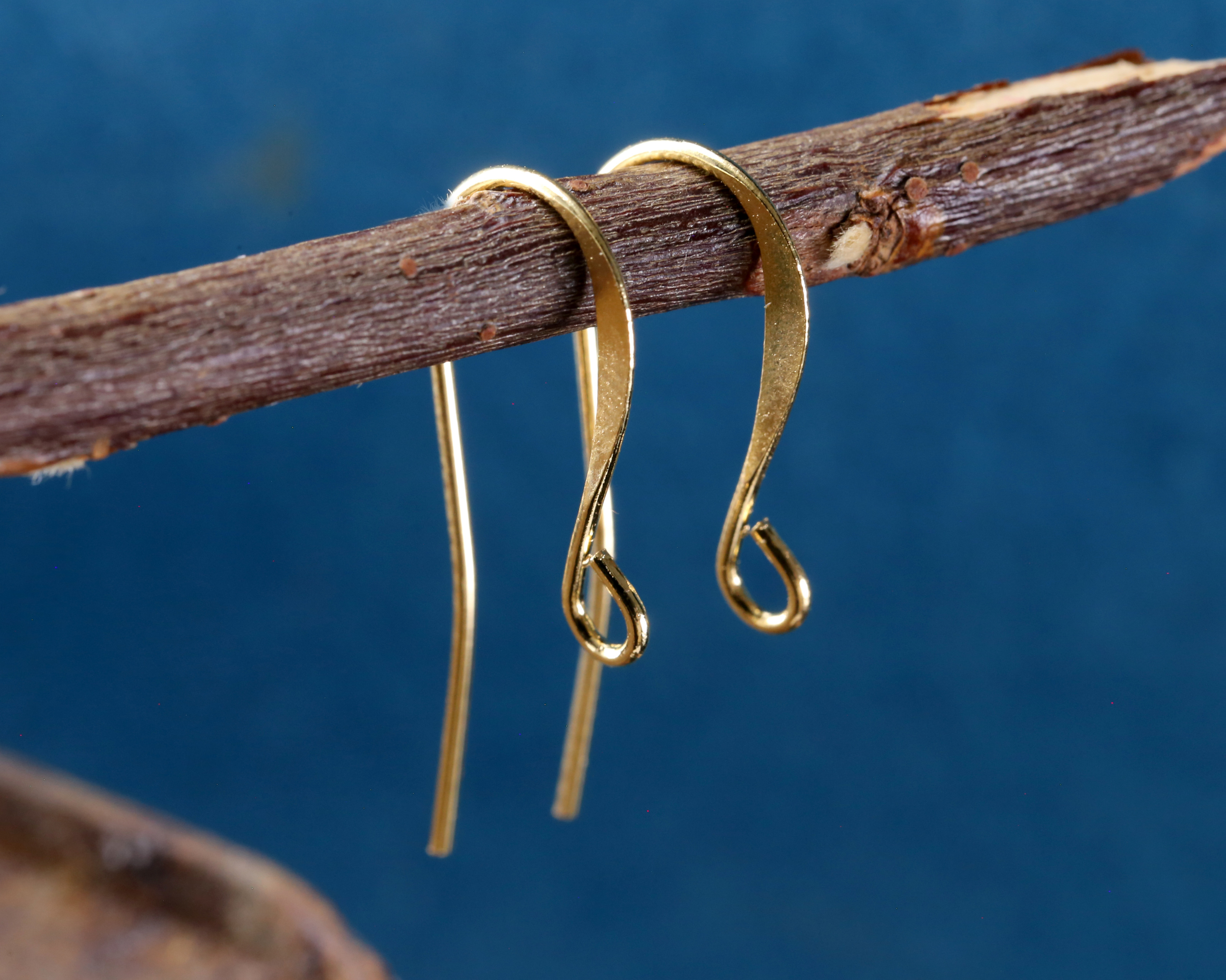 10k gold fish hook ear wire 18k Plated Stainless Steel Earring Findings Wires for Jewelry Making- Hypoallergenic (21 Gauge, 20mm) polymer clay designs Gold (plated) Shepherds Hook Earwire