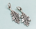 Nina Designs Sterling Silver Oak Leaf Charm 9x24mm